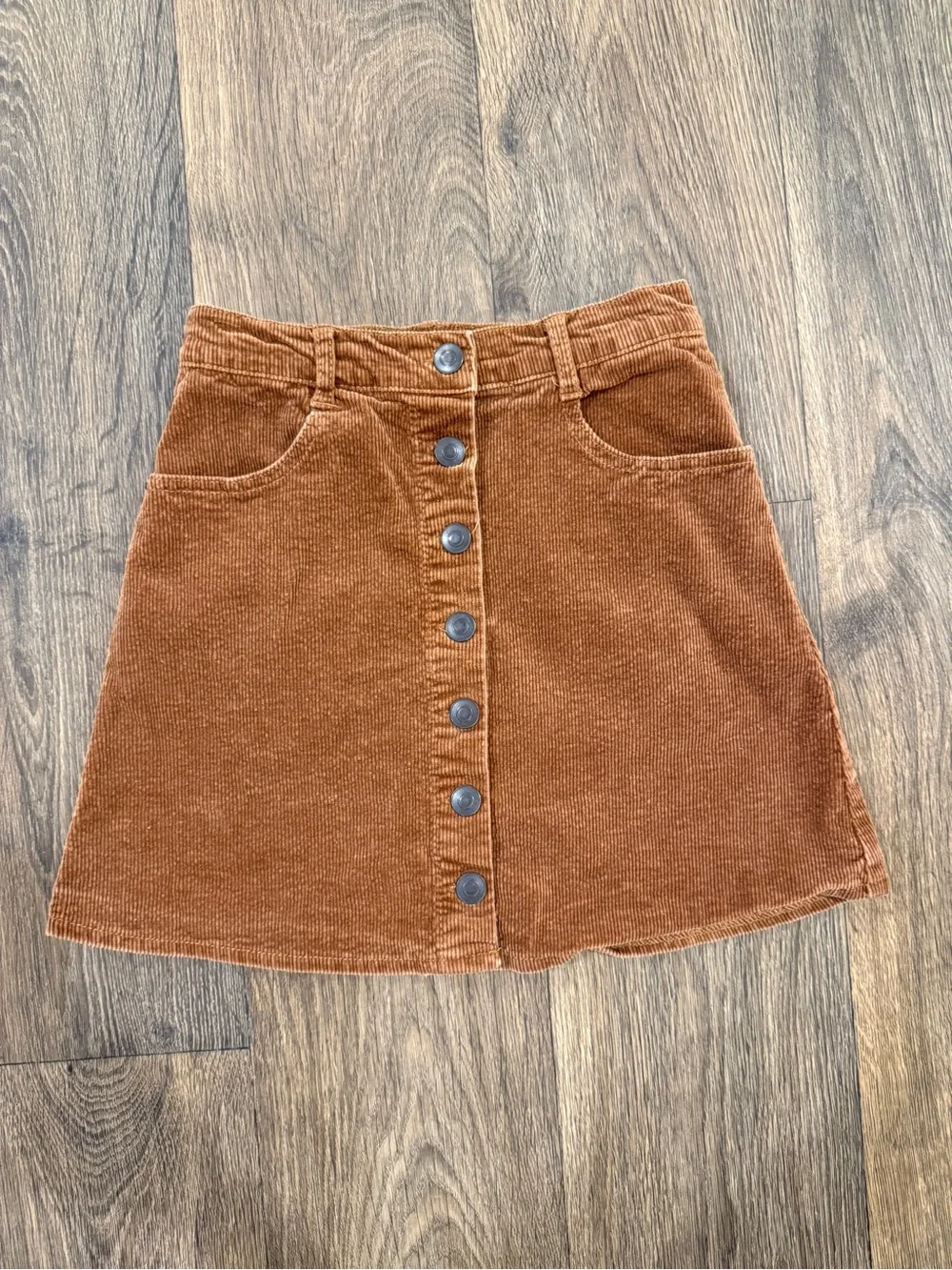 brandy melville brown corduroy skirt